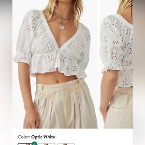 Free people gardenia shirt. Medium.